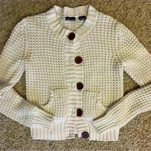 MODA International Button Up Sweater Cream - Picture 1 of 10